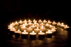 Every Day Sacred - spire made of candles