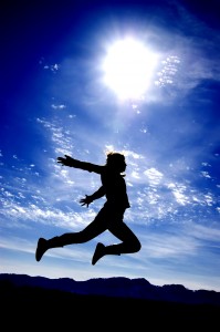 Every Day Sacred - man jumping for joy